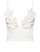 Ingrid Flower Full Cup Top White Bardot