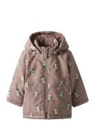 Nmfmaxi Pa Jacket Aop Noos Pink Name It