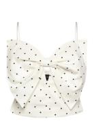Vieda Linen Bow Front Top White Bardot