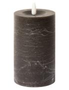 Rustic Finish Led Pillar Candle Brown C'est Bon