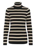 Slspina Stri Ped Rollneck Black Soaked In Luxury