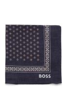 C-Pocket Sq.-251 Navy BOSS