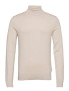 Ecovero L/S Roll Neck Knit White Lindbergh