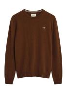 Superfine Lambswool C-Neck Brown GANT