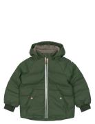 Pu Puff Jacket Green Mikk-line