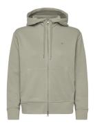 Shield Zip Hoodie Khaki GANT
