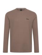 Waffle Ls-Shirt Brown BOSS