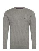 Mads Reg Cot Uspa M Knit Grey U.S. Polo Assn.