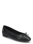 Toe Cap Leather Ballerina Black Tommy Hilfiger