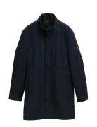 2 In 1 Wool Coat Navy Tom Tailor