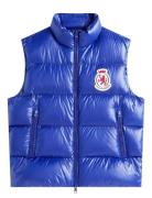 Rwb Crest Shiny Down Vest Blue Tommy Hilfiger
