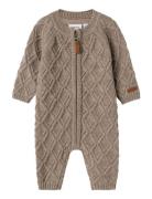 Nbnwruni Wool Ls Knit Suit Beige Name It