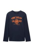 Printed Longsleeve Navy Tom Tailor