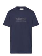 Hmljr Base T-Shirt S/S Navy Hummel