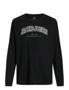Jjecaleb Varsity Tee Ls O-Neck Sn Mni Black Jack & J S