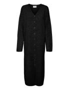 Awninna Ls V-Neck 7/8 Knit Dress Black Vero Moda