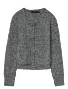Vmblossom Ls O-Neck Cardigan Boo Grey Vero Moda