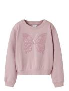 Nkflova Sh Nreg Sweat Unb Box Pink Name It