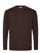 Over D Pocket Tee L/S Burgundy Lindbergh