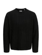 Jjebradley Carter Knit Crew Neck Ln Black Jack & J S