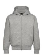 Jcocover Scuba Sweat Zip Hood Sn Grey Jack & J S
