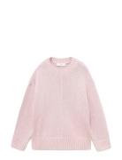 Long-Sleeve Knitted Sweater Pink Mango