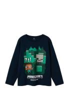 Nkmac Minecraft Ls Nreg Top Box Noos Bfu Navy Name It