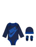 C1-Bodysuit+Hat+Bootie Navy Nike