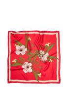 Magna Flower Sia Scarf Red Becksöndergaard