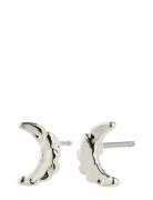 Between Moon Earrings Silver-Plated Silver Pilgrim