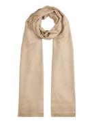 Th Monogram Scarf Beige Tommy Hilfiger