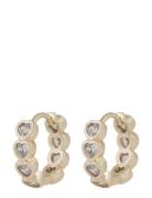 Lovely Crystal Ring Ear Gold SNÖ Of Sweden