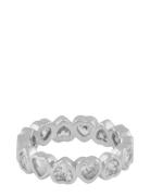 Lovely Crystal Ring Silver SNÖ Of Sweden