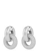 Liz Double Ring Crystal Ear Silver SNÖ Of Sweden
