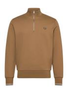 Half Zip Sweatshirt Brown Fred Perry