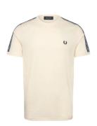 Contrast Tape Ringer Tee Cream Fred Perry