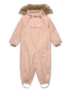 Matwisti Fleece Lined Snowsuit Fake Fur. Grs Pink MINI A TURE