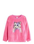 Sweater Pile Unicorn Sequins Pink Lindex