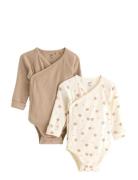 2-Pack Ribbade Omlottbodys Patterned Lindex