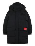 Puffer Jacket Black Hugo Kids