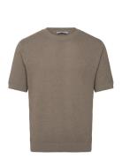 Ribbed Knit T-Shirt Khaki Mango