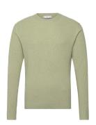 Fine Rib-Knit Cotton Sweater Green Mango