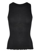 Rwbeatrice Sl Boxer Top Black Rosemunde