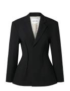 Leonne Seam Detailed Fitted Blazer Black Malina