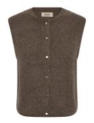 Mmalmine Thora Knit Vest Brown MOS MOSH