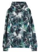 Sweatshirt Hood Ai Monolith Patterned Lindex