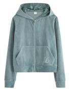 Sweatshirt Velour With Hoodie Blue Lindex
