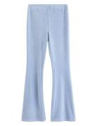 Trousers Flare Velour Blue Lindex