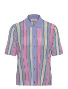 2100 Tricot Knit, Short Sleeve Croc Patterned STINE GOYA