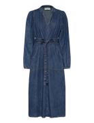 Parisll Midi Dress Ls Blue Lollys Laundry